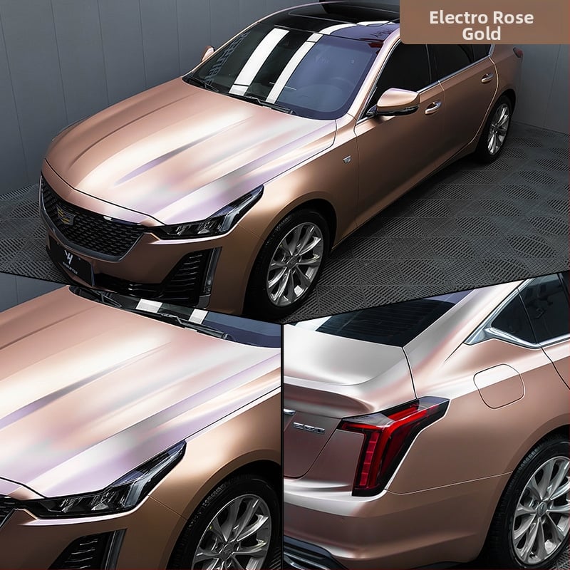 Autocolant pentru caroserie, film electro-optic metal color-change, acoperire completă a vehiculului, personalizabil, tip autoadeziv