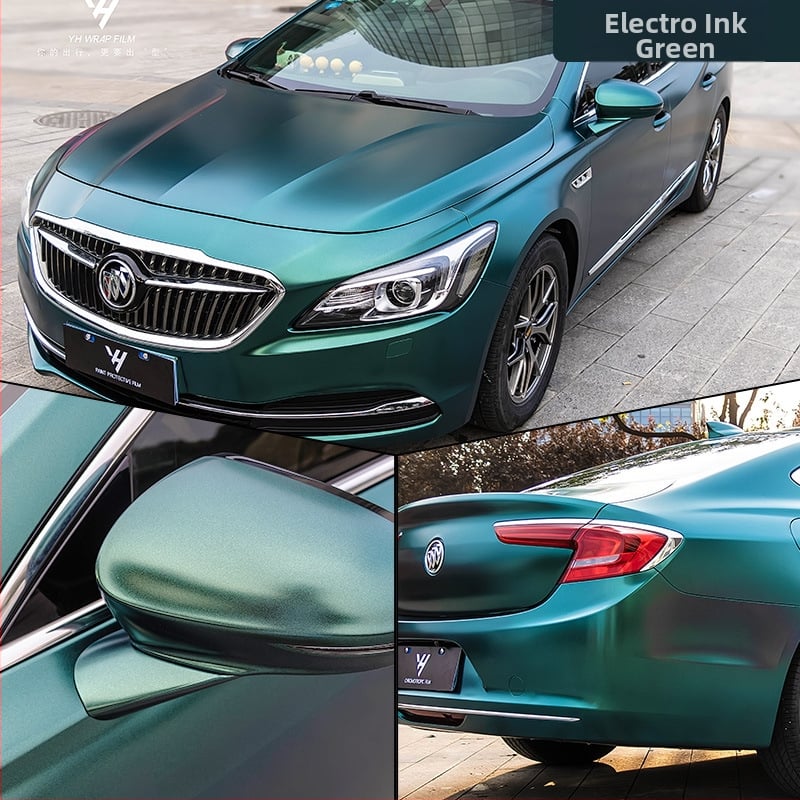 Autocolant pentru caroserie, film electro-optic metal color-change, acoperire completă a vehiculului, personalizabil, tip autoadeziv