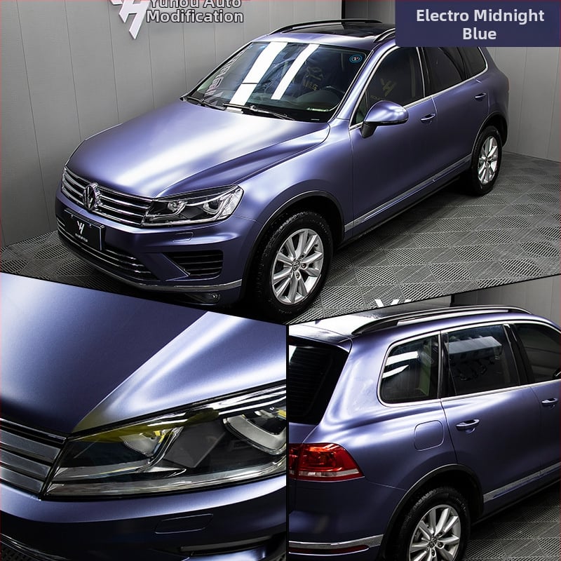 Autocolant pentru caroserie, film electro-optic metal color-change, acoperire completă a vehiculului, personalizabil, tip autoadeziv