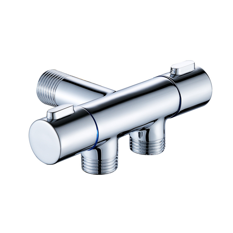 Bakar troputni ventil s dvostrukom kontrolom i raspršivačem, model Hanma 1261/1231, unutarnji promjer 4 mm, navojno spajanje, za tuš sustav