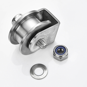 304 rozsdamentes acél görgőcsapágy, fix V-típusú HU csúszó ajtó görgő, emelő sínre