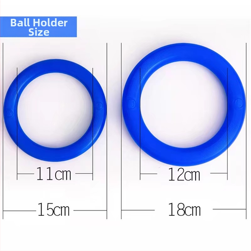 Držiak lopty na basketbal s protišmykovou základňou, model číslo 57, plastový prsten, materiál 20213