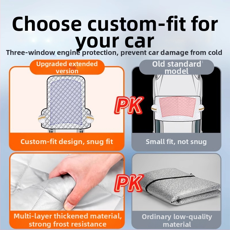 Acoperire auto, material folie de aluminiu, instalare semiacoperire, potrivire universală, stil îngroșat minimalist, greutate 1,21 kg (Material: folie de aluminiu; Instalare: semiacoperire; Potrivire universală)
