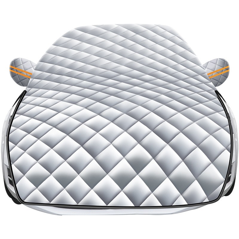 Acoperire auto, material folie de aluminiu, instalare semiacoperire, potrivire universală, stil îngroșat minimalist, greutate 1,21 kg (Material: folie de aluminiu; Instalare: semiacoperire; Potrivire universală)