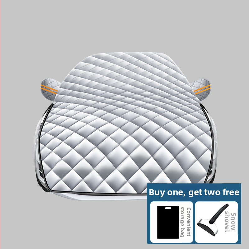 Acoperire auto, material folie de aluminiu, instalare semiacoperire, potrivire universală, stil îngroșat minimalist, greutate 1,21 kg (Material: folie de aluminiu; Instalare: semiacoperire; Potrivire universală)