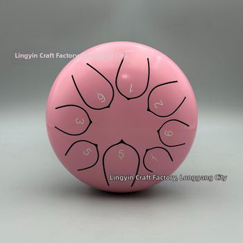 Jazýčkový bubon z karbónovej ocele, 8 tónov, model 6-8-8, pre deti a meditáciu