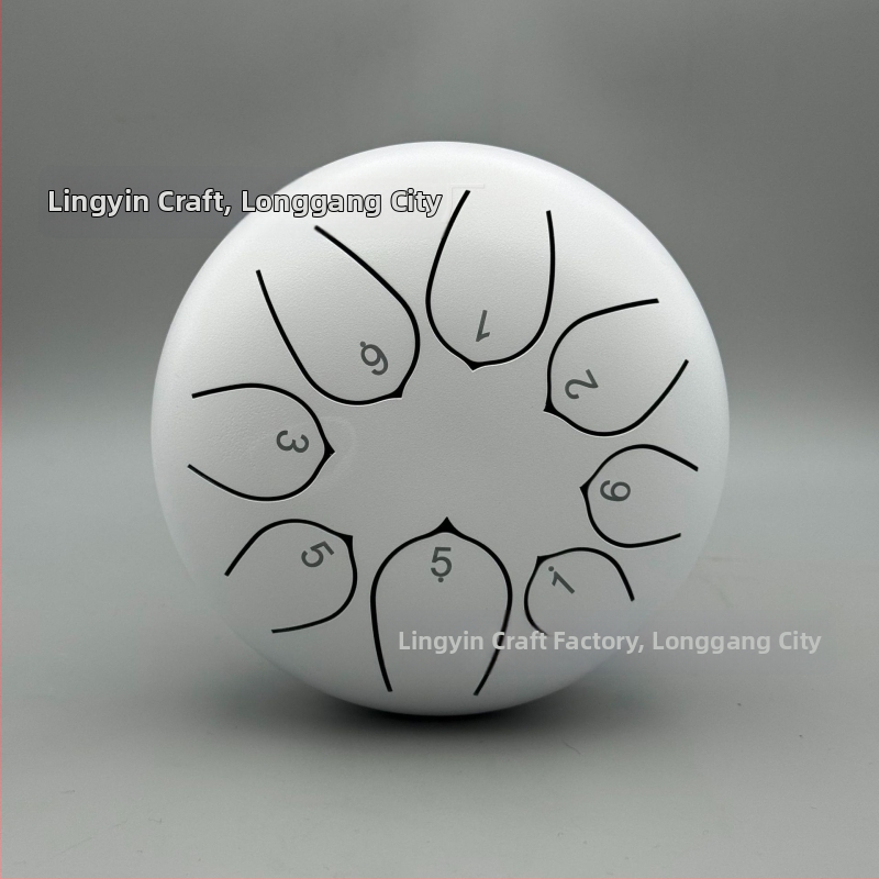 Jazýčkový bubon z karbónovej ocele, 8 tónov, model 6-8-8, pre deti a meditáciu