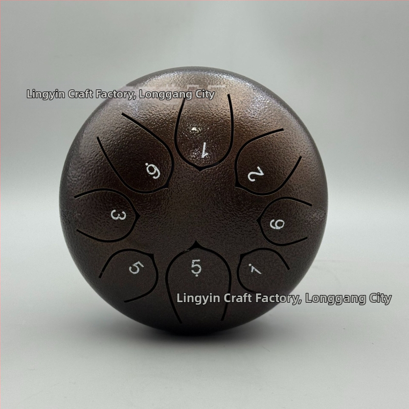 Jazýčkový bubon z karbónovej ocele, 8 tónov, model 6-8-8, pre deti a meditáciu