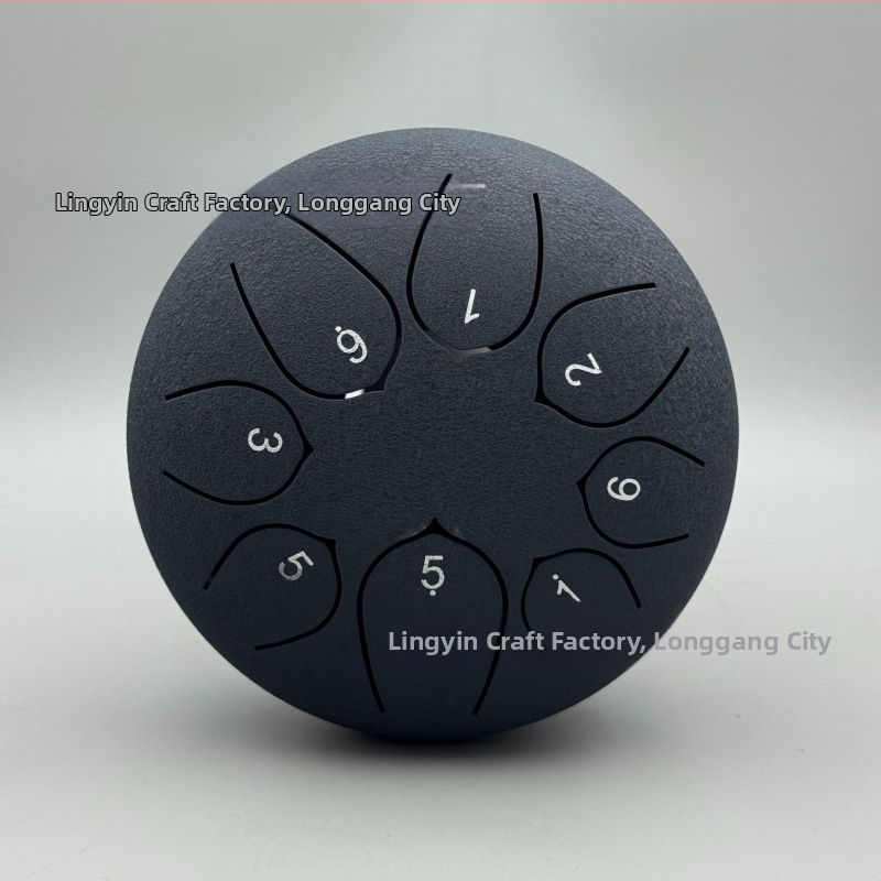 Jazýčkový bubon z karbónovej ocele, 8 tónov, model 6-8-8, pre deti a meditáciu