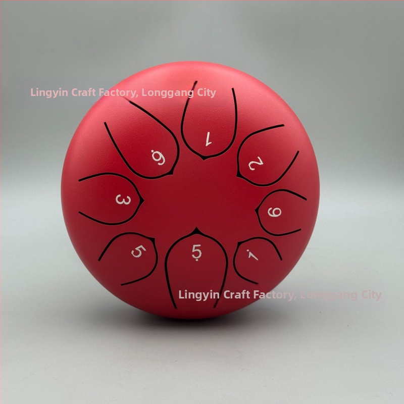 Jazýčkový bubon z karbónovej ocele, 8 tónov, model 6-8-8, pre deti a meditáciu