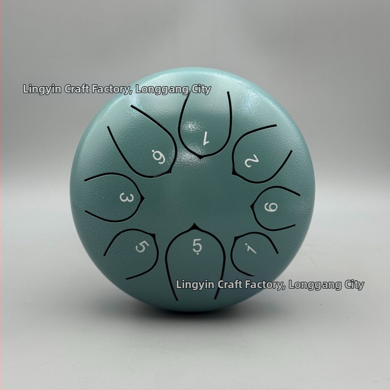 Jazýčkový bubon z karbónovej ocele, 8 tónov, model 6-8-8, pre deti a meditáciu