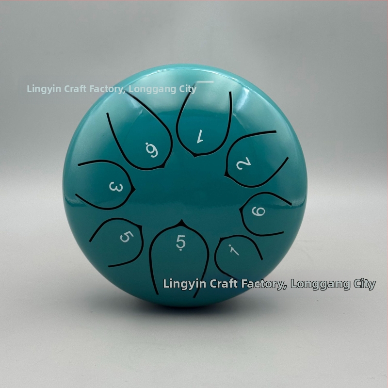 Jazýčkový bubon z karbónovej ocele, 8 tónov, model 6-8-8, pre deti a meditáciu