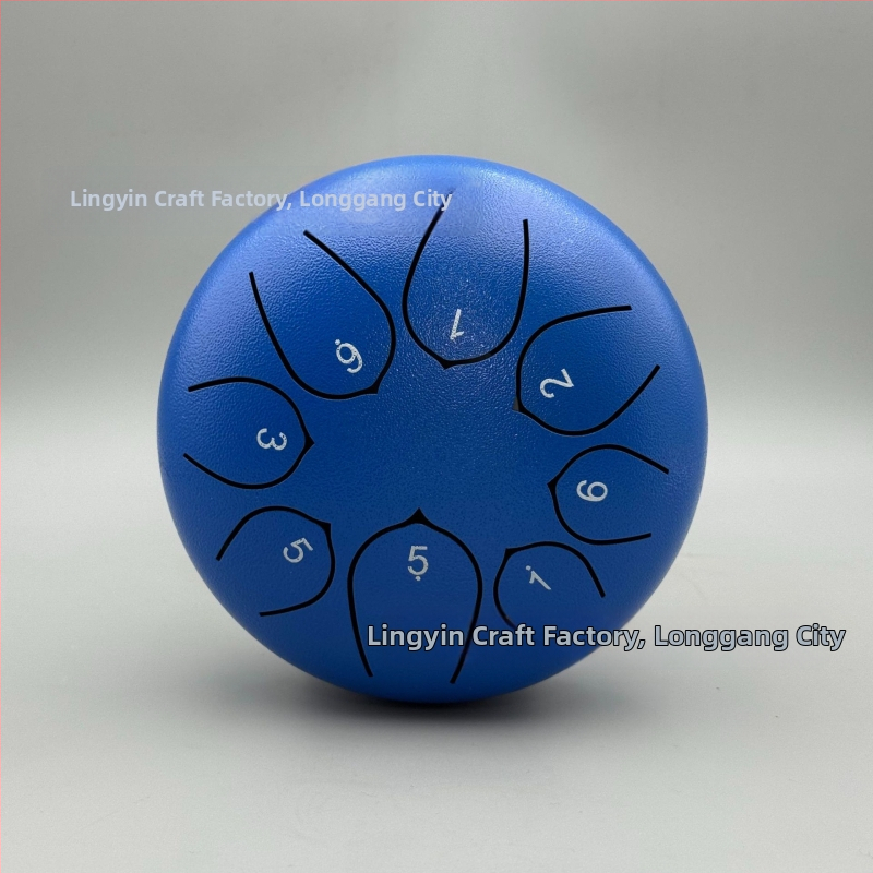 Jazýčkový bubon z karbónovej ocele, 8 tónov, model 6-8-8, pre deti a meditáciu