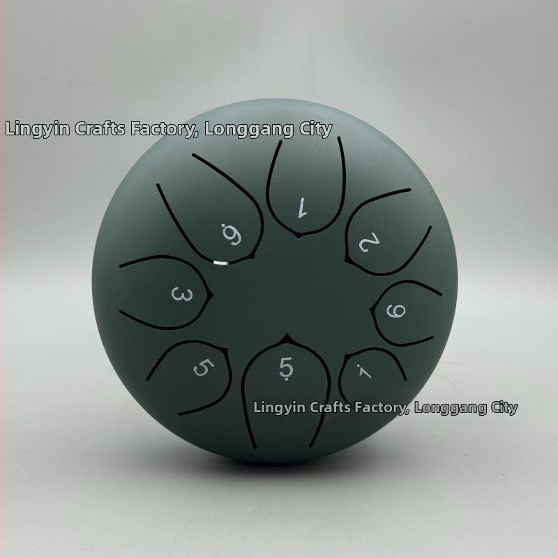 Jazýčkový bubon z karbónovej ocele, 8 tónov, model 6-8-8, pre deti a meditáciu