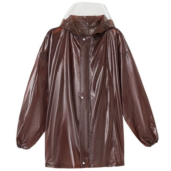 Унисекс PVC дъждовен пончо, тънък водоустойчив еднокомпонентен дъждобран за колоездене и пътуване на открито