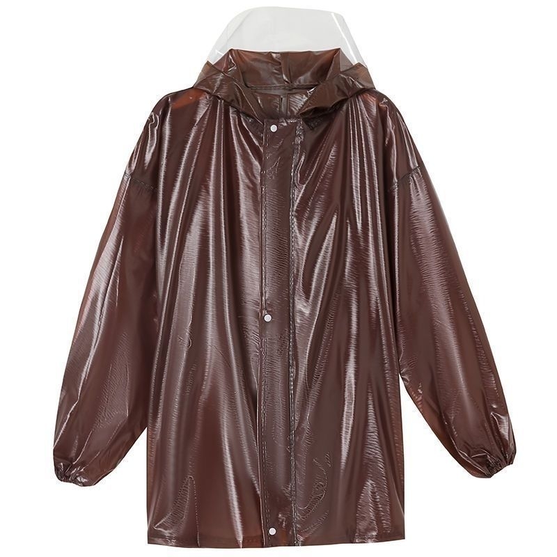 Унисекс PVC дъждовен пончо, тънък водоустойчив еднокомпонентен дъждобран за колоездене и пътуване на открито