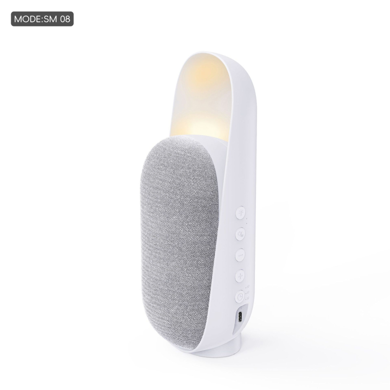 Bluetooth zvučnik s TWS, zidnim nosačem i daljinskim upravljačem, uređaj za bijeli šum za spavanje i noćno svjetlo s detekcijom pokreta; Bluetooth 5.3, 100 Hz–20 kHz, SNR ≥95 dB, ugrađena baterija 2000–4000 mAh, snaga 15 W