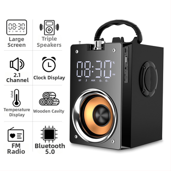 T3 Bluetooth ηχείο, 4.1, εύρος 60 Hz-15 kHz, SNR ≥70 dB, 8 ώρες αναπαραγωγής, εμβέλεια 10 m