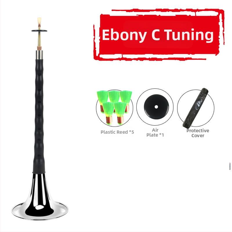 Suona - Ebony suona model, drevený hudobný nástroj, pôvod Čína, kartónové balenie