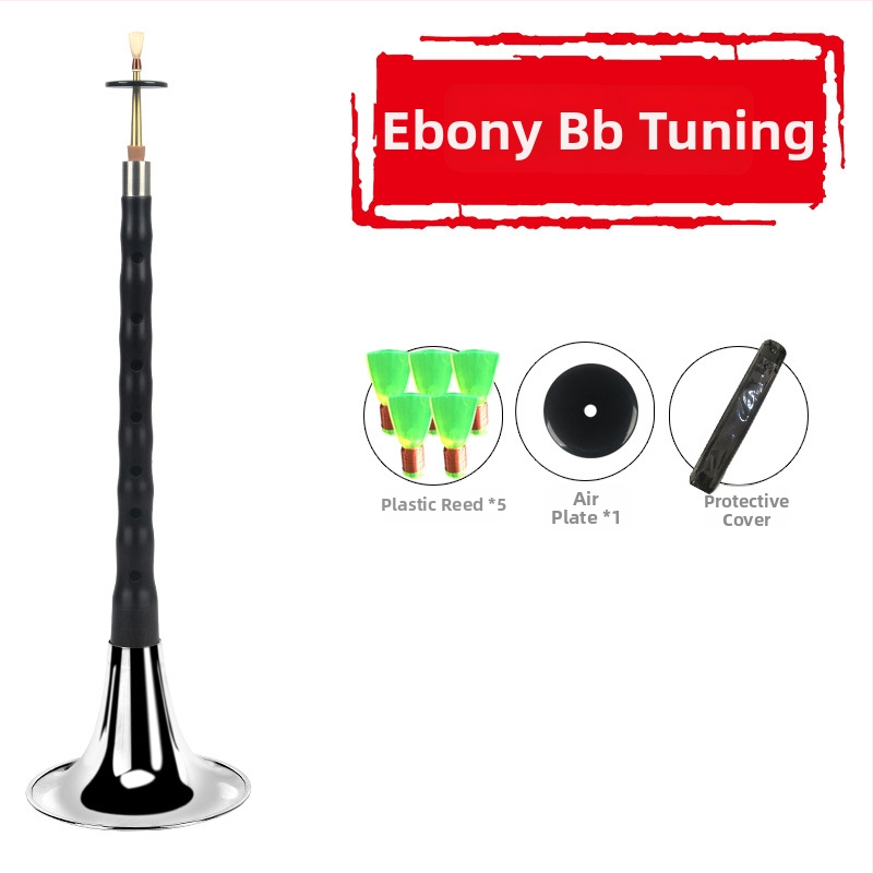 Suona - Ebony suona model, drevený hudobný nástroj, pôvod Čína, kartónové balenie