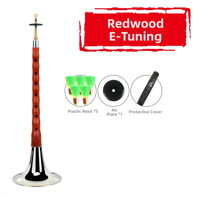 Suona - Ebony suona model, drevený hudobný nástroj, pôvod Čína, kartónové balenie