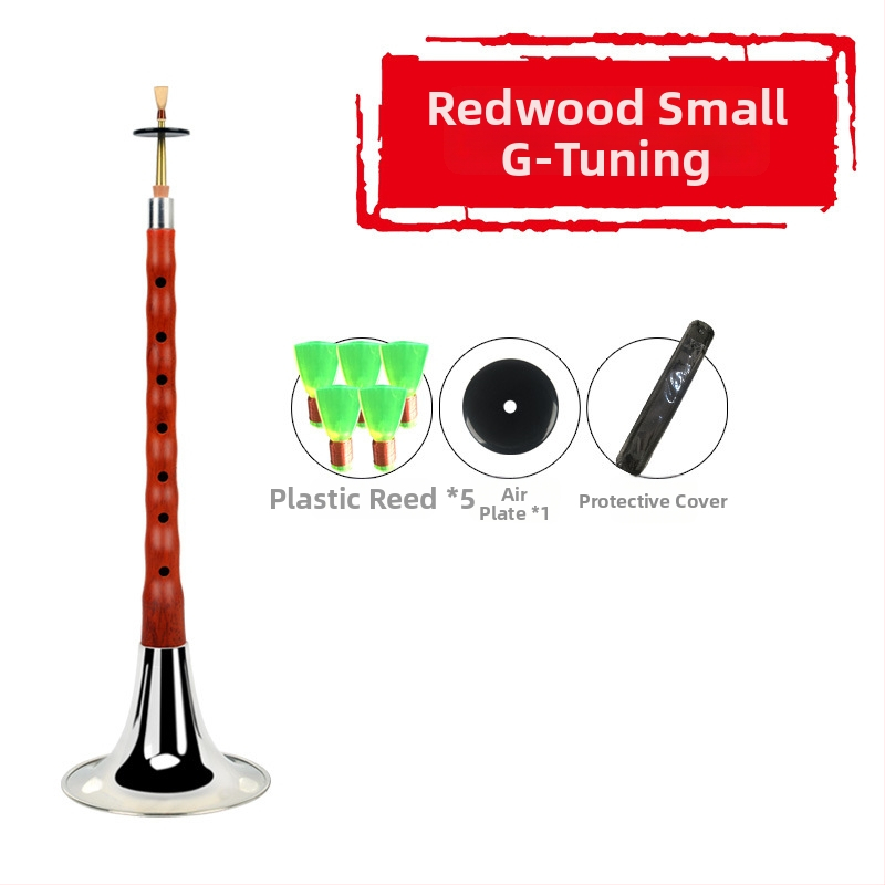 Suona - Ebony suona model, drevený hudobný nástroj, pôvod Čína, kartónové balenie