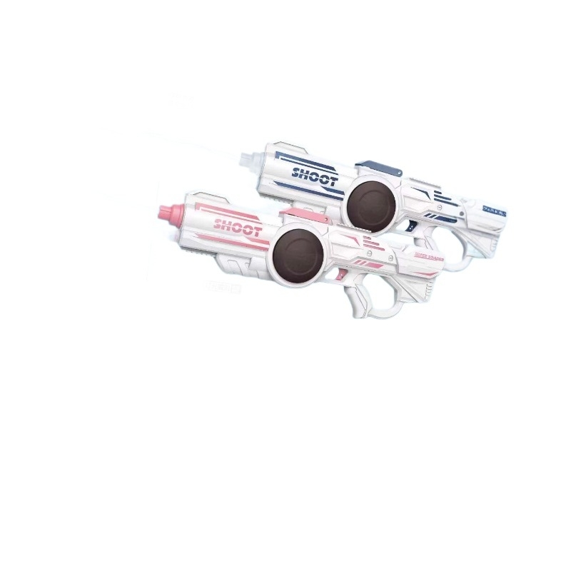 Plastična vodena pištolj s izvlačnom dvostrukom mlaznicom, visokotlačna igračka za dječake