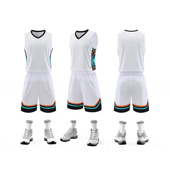 Košarkaški komplet dresova, bez rukava, V-izrez, slobodan kroj; Vanjski materijal od vlakana bambusa s 100% poliesterom, podstava od vlakana bambusa s 100% poliesterom; Unisex odrasli