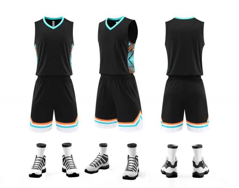 Košarkaški komplet dresova, bez rukava, V-izrez, slobodan kroj; Vanjski materijal od vlakana bambusa s 100% poliesterom, podstava od vlakana bambusa s 100% poliesterom; Unisex odrasli