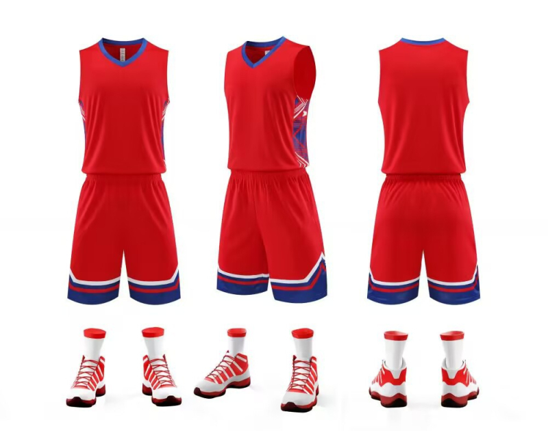 Košarkaški komplet dresova, bez rukava, V-izrez, slobodan kroj; Vanjski materijal od vlakana bambusa s 100% poliesterom, podstava od vlakana bambusa s 100% poliesterom; Unisex odrasli