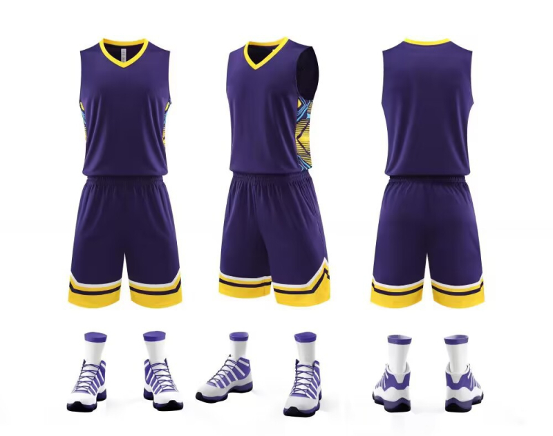 Košarkaški komplet dresova, bez rukava, V-izrez, slobodan kroj; Vanjski materijal od vlakana bambusa s 100% poliesterom, podstava od vlakana bambusa s 100% poliesterom; Unisex odrasli