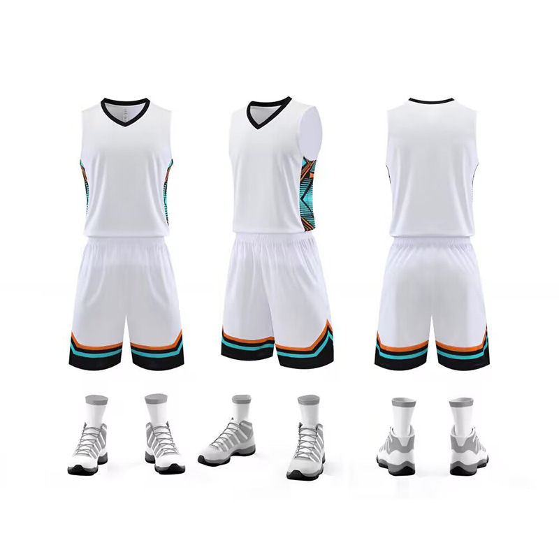 Košarkaški komplet dresova, bez rukava, V-izrez, slobodan kroj; Vanjski materijal od vlakana bambusa s 100% poliesterom, podstava od vlakana bambusa s 100% poliesterom; Unisex odrasli