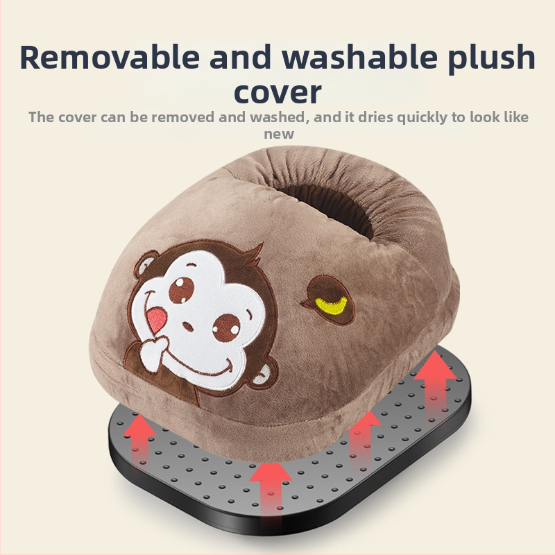 Θερμαντικό πάτο ποδιών, αποσπώμενο και πλένεται, με τρεις ταχύτητες και χρονοδιακόπτη, ηλεκτρική θέρμανση μέσω πρίζας, 220V, 20W, βελούδινο ύφασμα