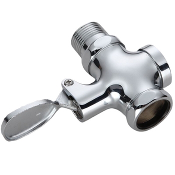 Медна педална клапа за промиване на тоалет за коленичене – клапан за забавяне, 1-инчов изход, време на промиване 4–7 s, модерен стил