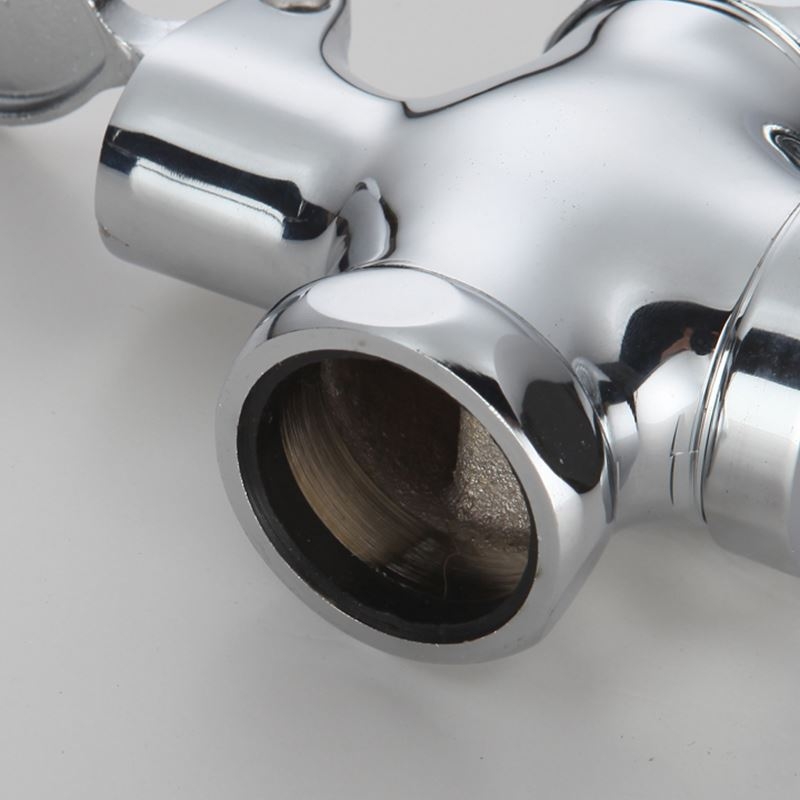 Медна педална клапа за промиване на тоалет за коленичене – клапан за забавяне, 1-инчов изход, време на промиване 4–7 s, модерен стил