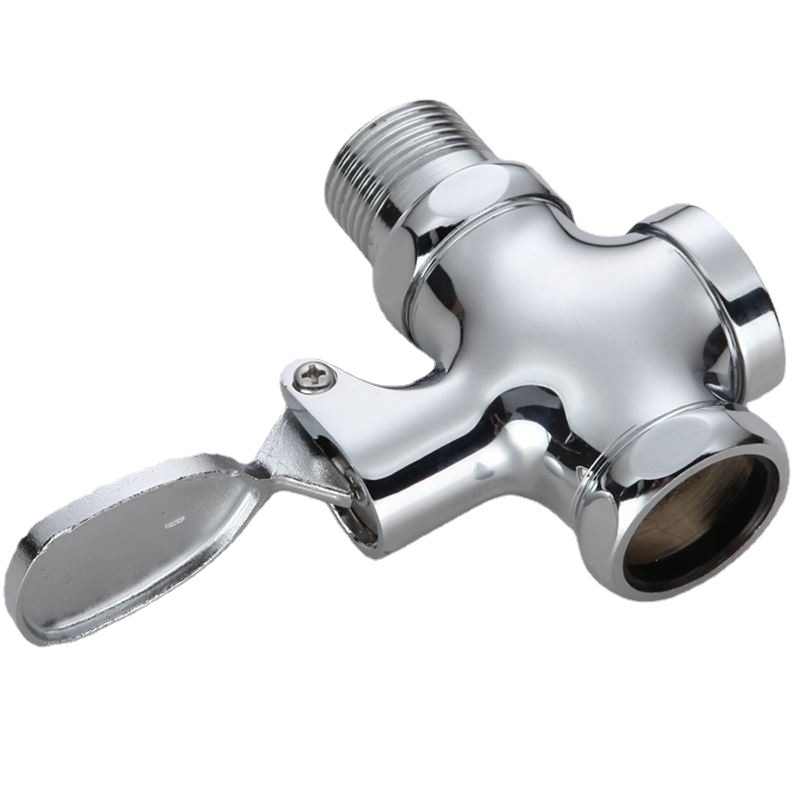 Медна педална клапа за промиване на тоалет за коленичене – клапан за забавяне, 1-инчов изход, време на промиване 4–7 s, модерен стил