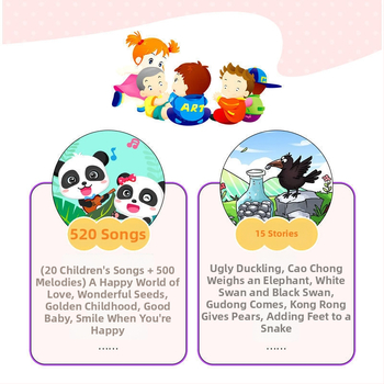 Детска музикална приказна машина за ранно образование — електрическа образователна играчка със музика и звуци, пластмасова конструкция, захранване с обикновени сухи батерии, за деца 0–3 г
