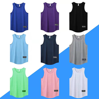 Tricou fără mâneci de baschet, uscat rapid, respirabil pentru adulți — pentru toate sezoanele, din amestec de fibre sintetice cu 80% acetat; potrivit pentru alergare, fitness și baschet.
