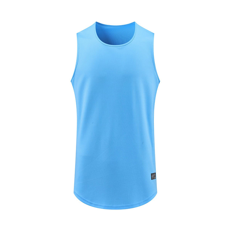 Tricou fără mâneci de baschet, uscat rapid, respirabil pentru adulți — pentru toate sezoanele, din amestec de fibre sintetice cu 80% acetat; potrivit pentru alergare, fitness și baschet.