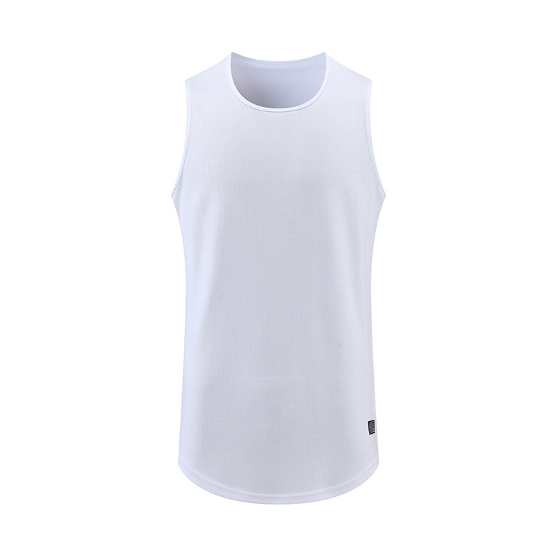 Tricou fără mâneci de baschet, uscat rapid, respirabil pentru adulți — pentru toate sezoanele, din amestec de fibre sintetice cu 80% acetat; potrivit pentru alergare, fitness și baschet.