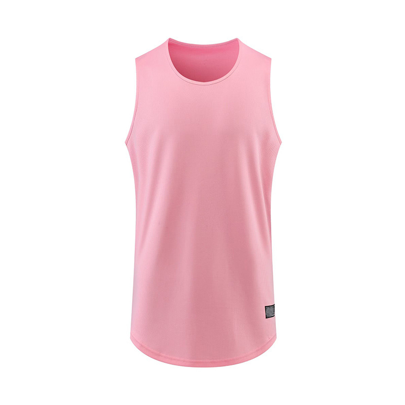 Tricou fără mâneci de baschet, uscat rapid, respirabil pentru adulți — pentru toate sezoanele, din amestec de fibre sintetice cu 80% acetat; potrivit pentru alergare, fitness și baschet.