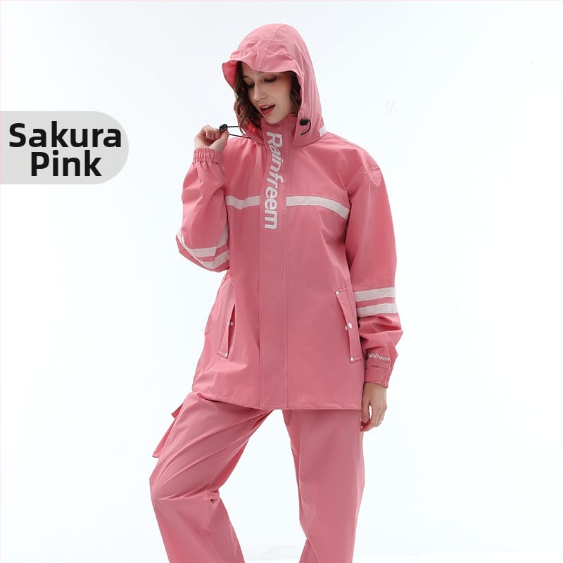 Set oblečenia na bicykel s nohaviciami pre dospelých, moderný minimalistický štýl, tkanina 0.22, Chunya Spinning, vodotesný PVC vrstva, tlač loga k dispozícii