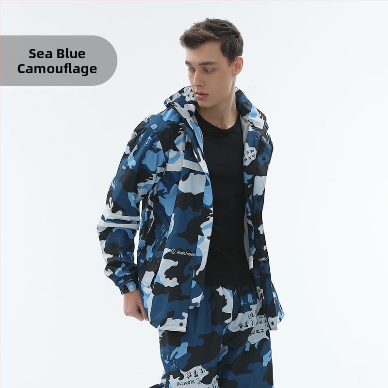 Set oblečenia na bicykel s nohaviciami pre dospelých, moderný minimalistický štýl, tkanina 0.22, Chunya Spinning, vodotesný PVC vrstva, tlač loga k dispozícii