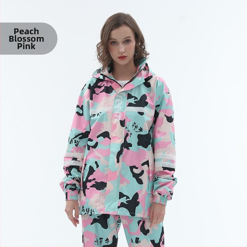 Set oblečenia na bicykel s nohaviciami pre dospelých, moderný minimalistický štýl, tkanina 0.22, Chunya Spinning, vodotesný PVC vrstva, tlač loga k dispozícii