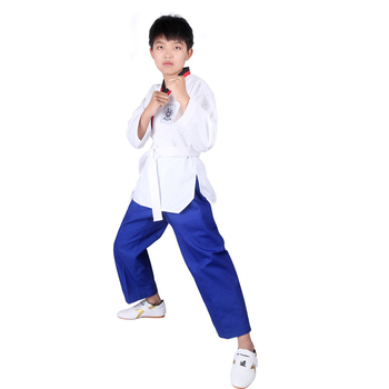 Uniformă de Taekwondo din bumbac pentru adulți și copii, echipament de antrenament cu căptușeală din bumbac