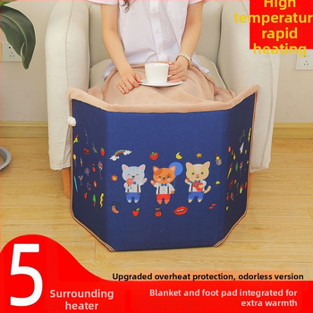 Θερμαντήρας ποδιών κάτω από το γραφείο, θέρμανση USB και από πρίζα, 200W, τηλεχειριστήριο