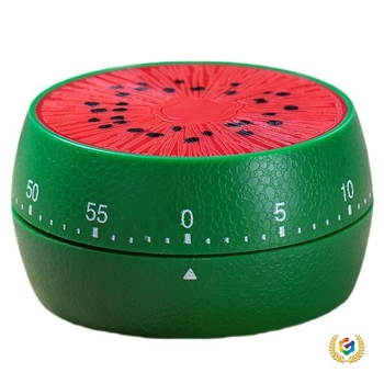 Μηχανικός χρονοδιακόπτης κουζίνας με διπλή οθόνη, στρογγυλό πλαστικό περίβλημα