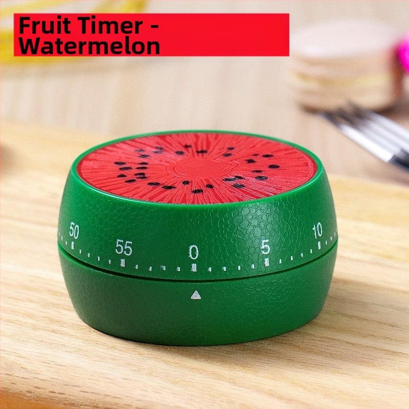 Μηχανικός χρονοδιακόπτης κουζίνας με διπλή οθόνη, στρογγυλό πλαστικό περίβλημα