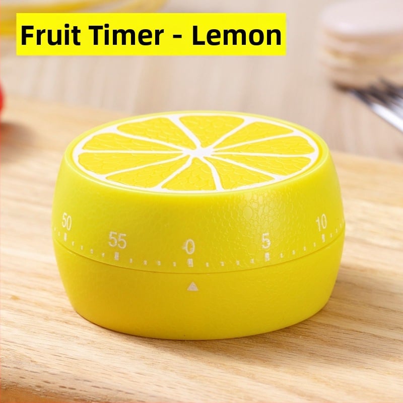 Μηχανικός χρονοδιακόπτης κουζίνας με διπλή οθόνη, στρογγυλό πλαστικό περίβλημα