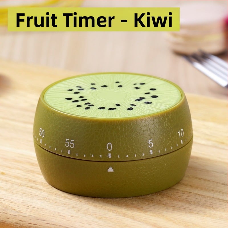 Μηχανικός χρονοδιακόπτης κουζίνας με διπλή οθόνη, στρογγυλό πλαστικό περίβλημα